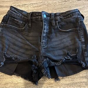 KanCan Black Distressed Jean Shorts High-Waisted